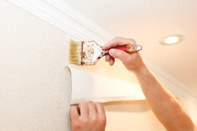 Pose de papier peint à Saint-Offenge — revêtements muraux et toiles de verre